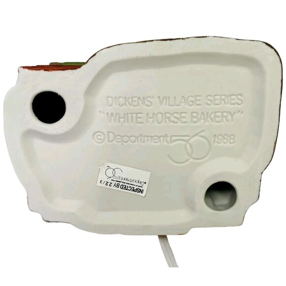 Dept 56 White Horse Bakery Dickens Village VTG 1988 Heritage Collection Cord Box - Picture 9 of 15